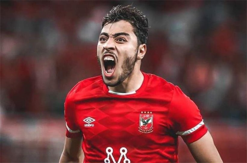 إصابة أكرم توفيق لاعب الأهلي في مباراة كيتارا